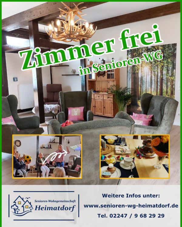 Zimmer frei in Senioren-WG